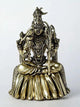 Natural Brass Statue of Goddess Rajarajeshwari 4 inches