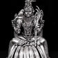 Brass silver Statue of Goddess Rajarajeshwari 4 inches