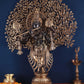 Brass Lord Krishna with Kalpavriksha Statue (Height : 37.2 Inches)