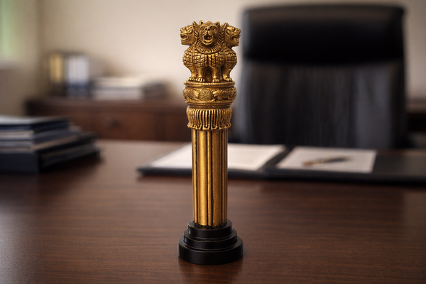 Brass Ashoka Pillar Height 10 inches