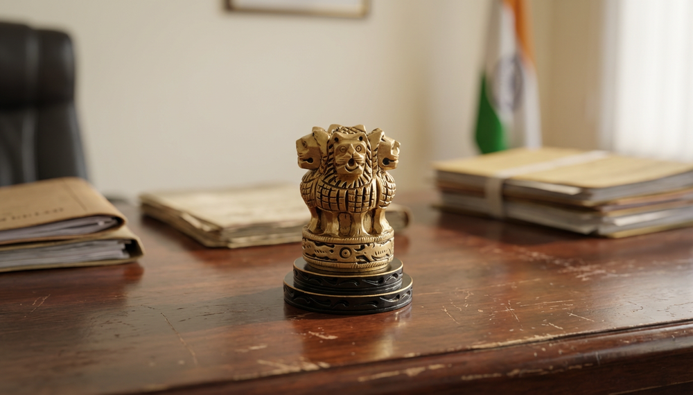 Wooden Ashoka Stambh Emblem Memento (Height : 3 inch)