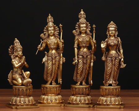 Brass Ram Darbar Idol - (Height 2 foot)