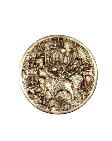 Brass Navadurga Wall Hanging- 9 Forms of Maa Durga (Height : 8 Inches)