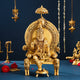 AONA Brass Maharaja Agrasen Idol On throne