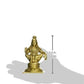 Brass Seated Lord Ayyappan Statue, Standard, Gold, 1 Piece