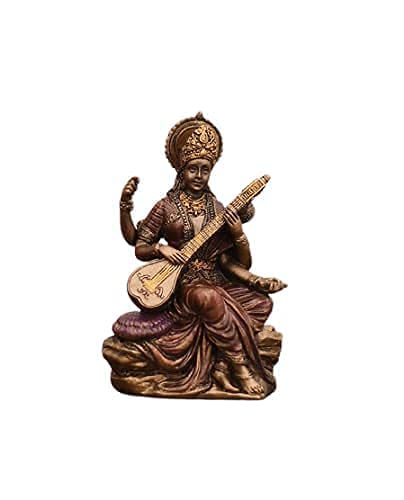 Polyresin MAA Saraswati Sculpture (Height 3 inches)