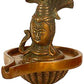 Brass Shiva, Enshrined On The Lingam, Height: 10"