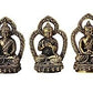 Buddha Mudras(5 Hand Positions of The Buddha) Brass Set Handicraft Small Art (Height: 4.32 CM) (Pack of 5)