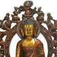 Buddha Tibetan Bhumi sparsha Meditating Brass Statue (Height 11 inches)