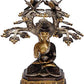 Lord Buddha Decorative Idol Statue - (Brass Height 10")