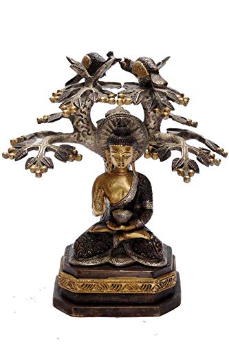 Lord Buddha Decorative Idol Statue - (Brass Height 10")