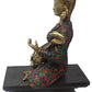 Saraswati Maa Brass Idol, Hindu Goddess Saraswati MATA murti for Pooja (Height: 15 Inches) (Multicolor)