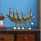 Metal Boat Decor Decorative Showpiece Boat Table Top Home Office Decor Gift Item Multicolour Height 15 Inches