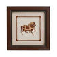 Wooden Art Work Horse Frame Wall Decor 8 x 8 Inch