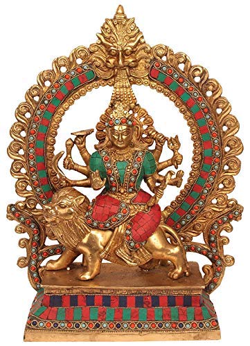 Durga Maa Brass - Statue Idol, Height 15 inches