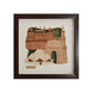 Wooden Art Work New Delhi Famous Tourist Places Frame Wall Decor 8 x 8 Inch