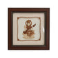 Wooden Art Work Saraswati Frame Idol Maa Saraswati Wall Decor 8 x 8 Inch