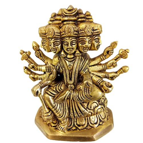 Brass Gayatri Mata Statue (Height : 5 Inch)