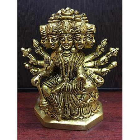 Brass Gayatri Mata Statue (Height : 5 Inch)