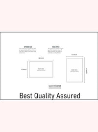 Poster size chart: 18 x 12 inch print on thick paper for wall poster