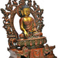 Buddha Tibetan Bhumi sparsha Meditating Brass Statue (Height 11 inches)