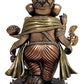 Resin Lord Ganesha in Cold Cast Bonded Bronze Height 8 Inches (Multicolour)