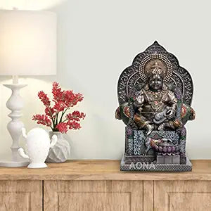 God Kuber Decorative Idol - (Resin, Height 5.5")