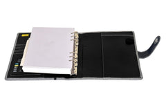 Office Executive Organizer Diary 2027 Organizer Daily Planner with Back Zip Pocket and Calculator, 25 cm
