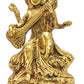 Maa Saraswati Decorative Idol - (Brass, Height 8")