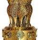 Brass Ashoka Stambh Emblem Memento Sculpture Home Office Desk Artwork Showpiece