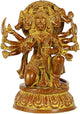 AONA Brass Panchmukhi Hanuman Balaji- Monkey God Idol