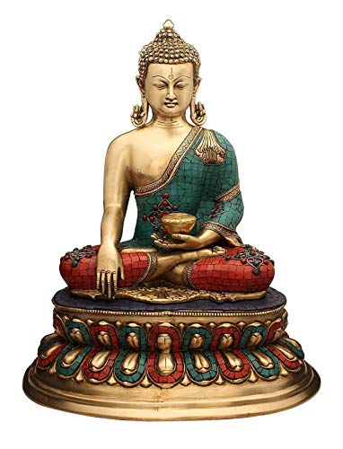 Lord Buddha Decorative Idol - (Brass Height 22")