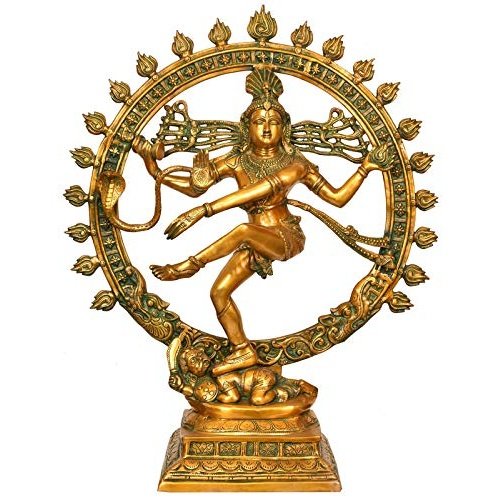 Brass Nataraja Statue for Home Decor | Multicolor | Height : 21 Inches Visit the AONA Store