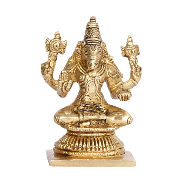 Handcrafted Brass Kartique Varaha Idol | Sacred Home Temple & Décor Statue (Height: 3.7 Inches)