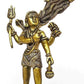 Brass Lord Shiva with Maa Ganga from jata Statue H - 7.2" | Home Decor