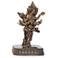 Copper Finish Buddha with 10 Hands Decorative Showpiece - 16.51 cm (Polyresin, Copper)