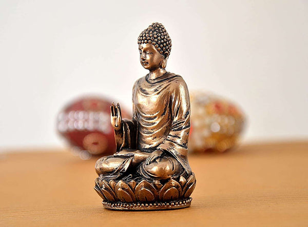 Polyresin Buddha Statue (Height 3 inches) Entryway Setting