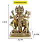 Lord Dattatreya Bhagwan Brass Idol Statue Murti for Home Pooja Office Decor Trimurti Bhagwan Sculpture (4.9 Inches Height)