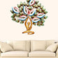 Metal Wall Decor/Wall Mounted Yoga Tree with LED Light, (Height 30 Inches Width 30 Inches Depth 2.5 Inches, Multicolour)