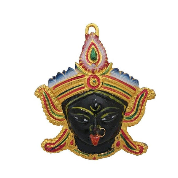 Kali Maa Face Wall Hanging Mandir Setting