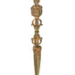 Brass Tibetan Handmade Dorje Vajra Furba Phurpa Dagger Adjustable Pendants (Height: 9 inch)