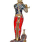 Brass Large Krishna Krishn Murti with Peacock Idol Statue for Home Office Shop, Height : 29 inch