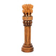 Wooden Ashoka Stambh Emblem India Ashok Chakra Pillar Memento Sculpture Home Office Desk Artwork Showpiece | Height : 10 inch