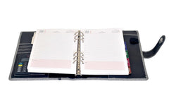 Office Executive Organizer Diary 2027 Organizer Daily Planner with Back Zip Pocket and Calculator, 25 cm
