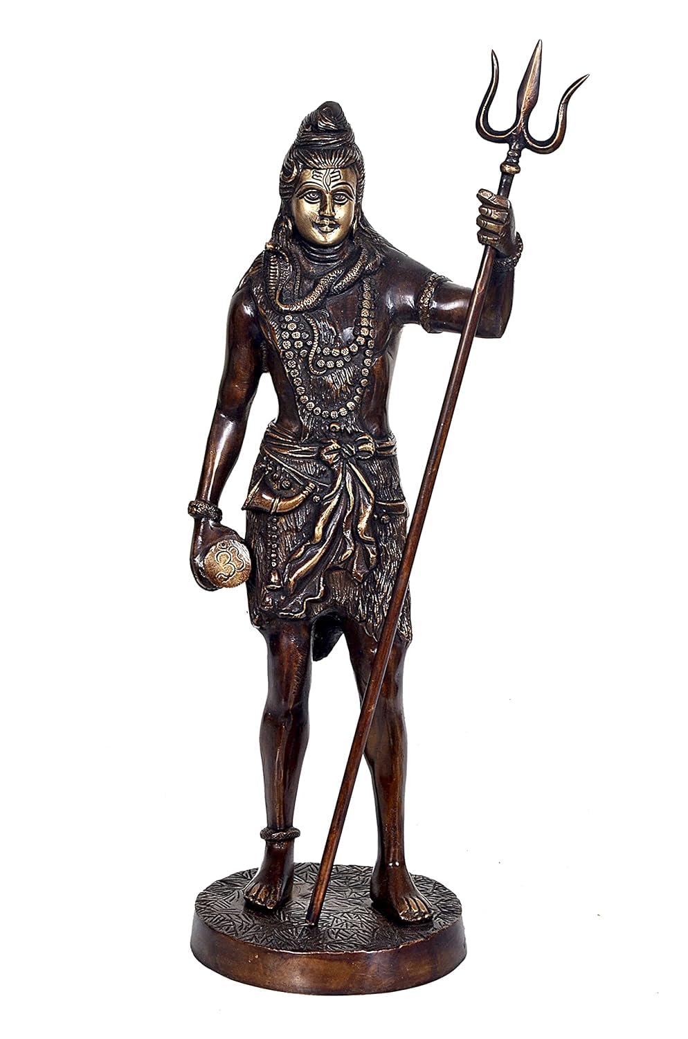 AONA Brass Shankar Bhagwan Standing Idol 