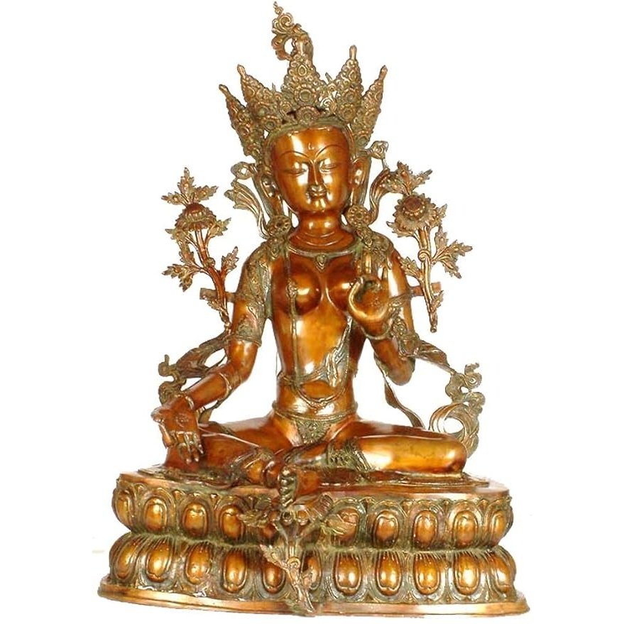 Brass Tara devi Idol (Height: 34 inches)