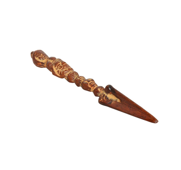 Brass Tibetan Handmade Dorje Vajra Furba Phurpa Dagger Adjustable Pendants (Height: 6 inch) Study Setting