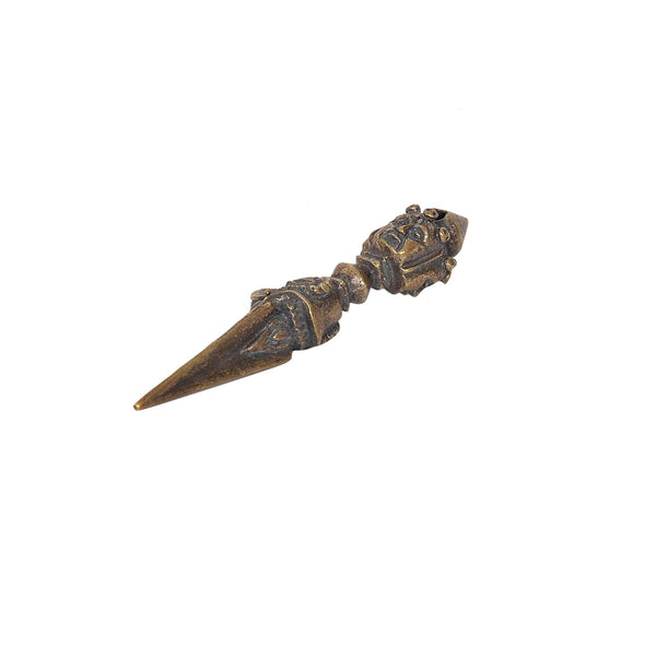 Brass Dorje Vajra Furba Phurpa (Height: 2.5 inch) Study Setting