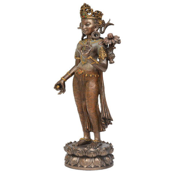Polyresin Standing Tara Decorative (Height 30 Cm) Study Setting
