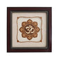 Wooden Art Work Om Design Frame Wall Decor 8 x 8 Inch